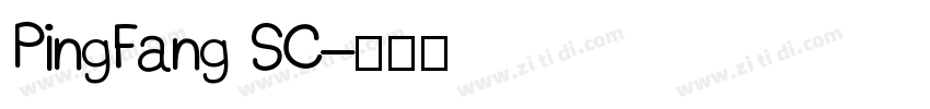 PingFang SC字体转换